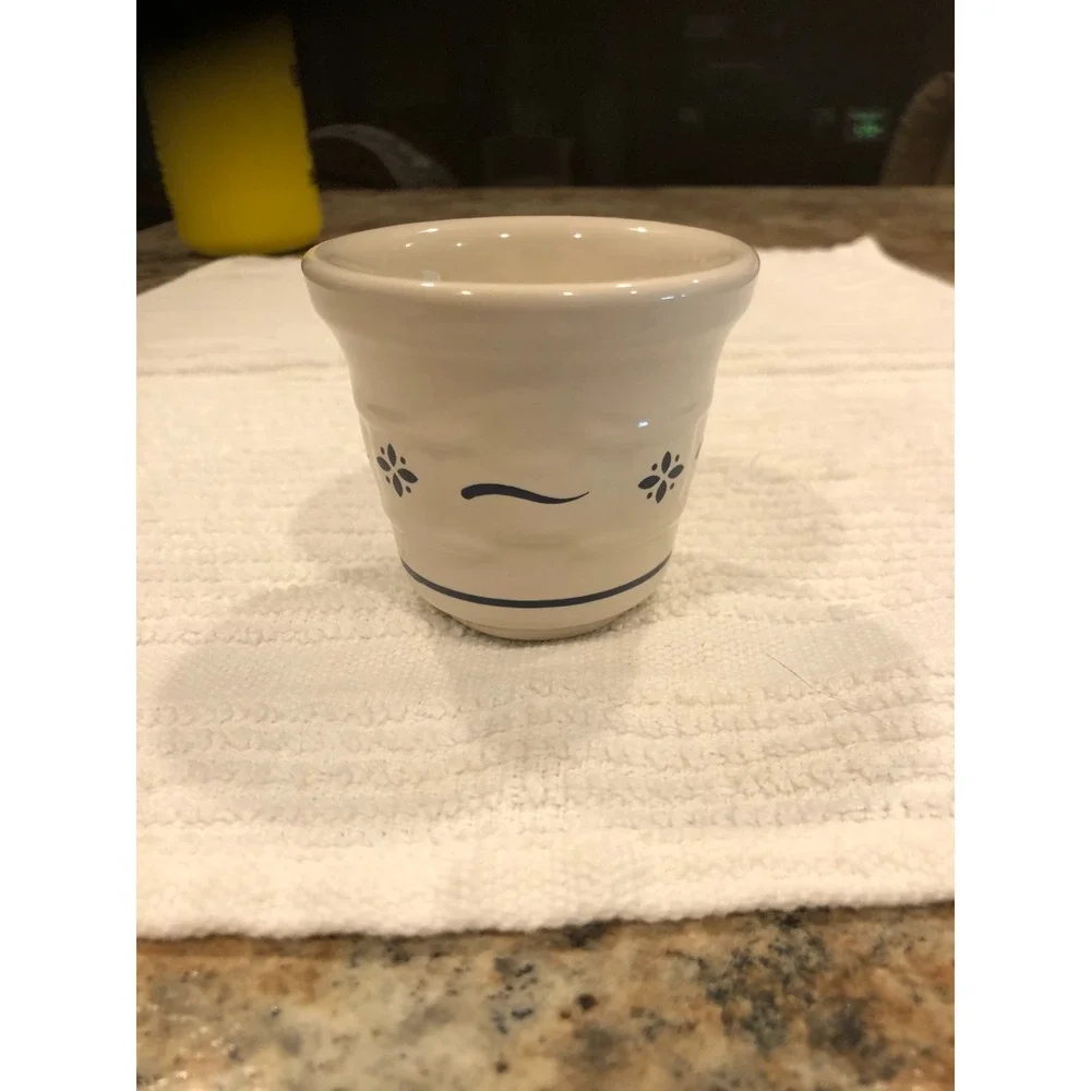 LONGABERGER POTTERY WOVEN TRADITIONS HERITAGE GREEN VOTIVE CUP NEW